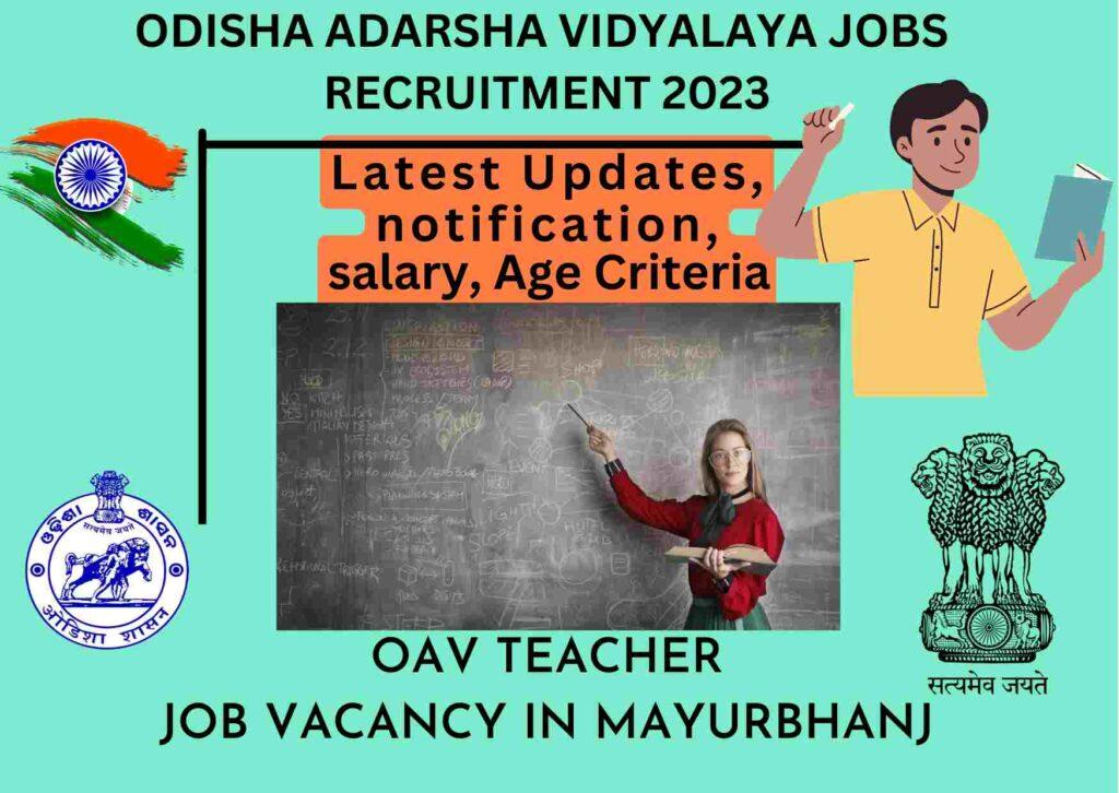 Odisha School Teacher Recruitment 2023