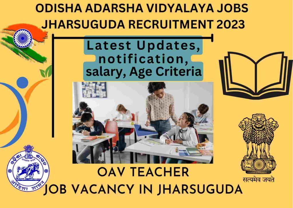 Teacher Job vacancy in Jharsuguda 2023