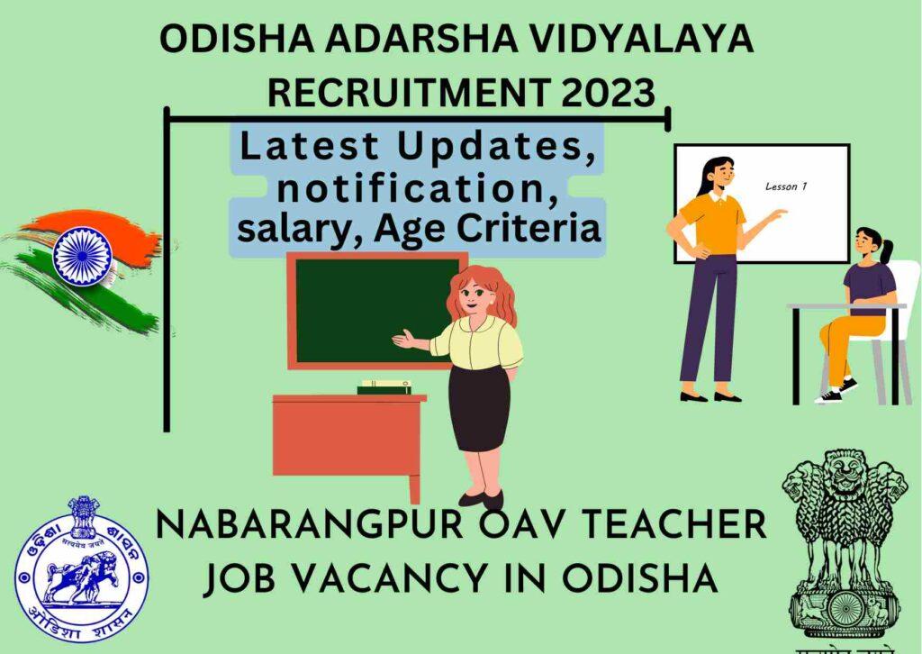 OAV Nabarangpur Teacher Recruitment 2023